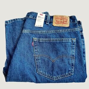 Levis 505 Regular Fit Jeans Mens 44x29 Big & Tall Medium Wash Straight Leg Denim